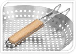 Poêle à Barbecue Brandlezz Grill Avec Manche En Bois - LIQUIDATION -Grill Feu Maison 1200x877