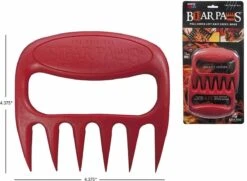 Paws' Ours The Original - Rouge, Rouge - Pinces à Viande - Griffes De Porc Effilées -Grill Feu Maison 1200x881 1