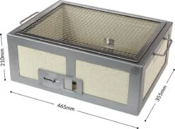 SousVideTools - 16026 - Gril Kasai Konro Medium Large Avec Cadre En Acier Inoxydable - BBQ Hibachi De Style Traditionnel Japonais -Grill Feu Maison 1200x882