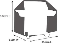 SORARA Housse De Protection BBQ - 150 X 61 X 122 Cm - Revêtement PU -Grill Feu Maison 1200x882 4