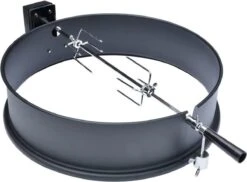 Rôtissoire Universelle Onlyfire 57CM Avec Anneau Pour Gril à Charbon De Bois, Ensemble De Brochettes Pour Weber 2290 Et Autres Modèles -Grill Feu Maison 1200x882 5