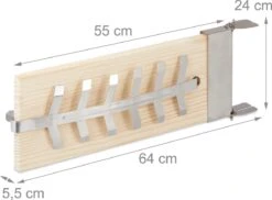 Relaxdays Smoker Board Bbq Saumon - Lot De 2 - Bbq Board - Bois De Cèdre - Réglable - XXL -Grill Feu Maison 1200x884