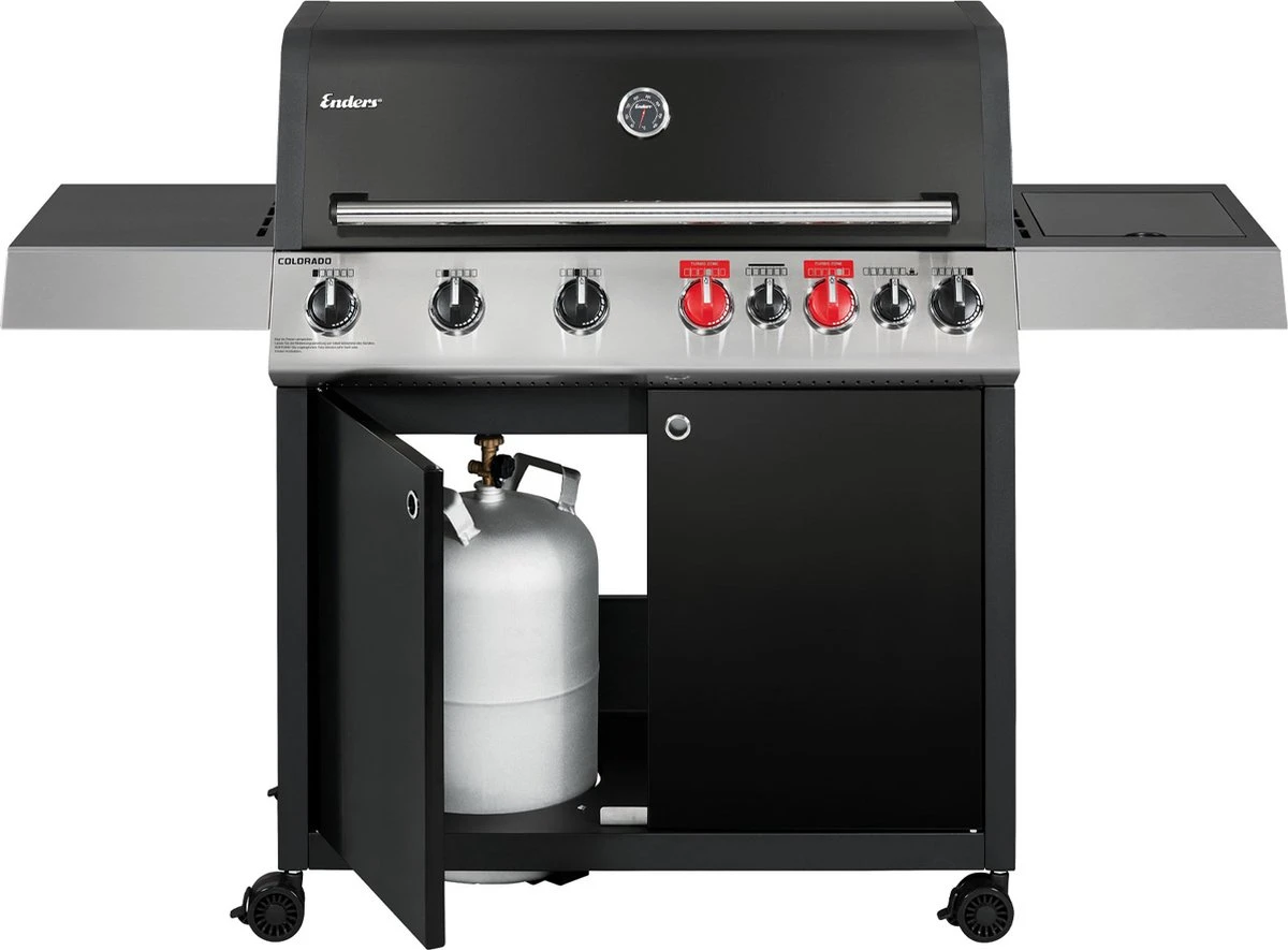 Barbecue à Gaz Enders Colorado 6 IK Turbo II - Zwart - 61 Kg - Barbecue à Gaz - Gaz - Barbecue - Surface De Cuisson 94×43 Cm 8 Barbecue à Gaz Enders Colorado 6 IK Turbo II - Zwart - 61 Kg - Barbecue à Gaz - Gaz - Barbecue - Surface De Cuisson 94×43 Cm – Image 8