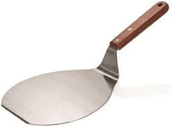 Pelle à Pizza En Acier Inoxydable Manche En Bois Rond - Serveur à Gâteau - Spatule à Pizza Spatule à Crêpes BBQ - 33 X 16,5 Cm -Grill Feu Maison 1200x891 2