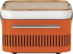 BBQ - BARBECUE - CHARBON - EVERDURE - CUBE - Y COMPRIS LA BOÎTE DE RANGEMENT ET LE TRAVAIL / PLATEAU - 38,4 CM DE LONG - 31,6 CM DE LARGE - 22,4 CM DE HAUT - ACIER INOXYDABLE / ALUMINIUM / BOIS -Grill Feu Maison 1200x894 2
