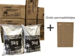 Coco S'MART Briquettes 2 X 9 Kg Emballage Avantage, Briquettes Coco, Briquettes De Noix De Coco