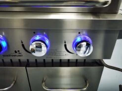 Paralux Barbecue à Gaz Cuisine D'Extérieur - 4 Brûleurs - Incl. Brûleur Latéral - Évier + Robinet - Grille En Fonte - Eclairage LED -Grill Feu Maison 1200x899 14