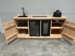 Offre Cuisine Extérieure "Paris" - Cuisine Extérieure - Refroidissement Du Vin - Refroidissement - Kamado - Evier - Douglas -Grill Feu Maison 1200x899 39