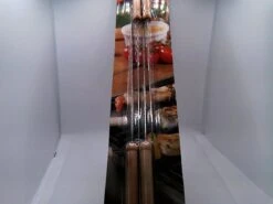 Brochettes De Barbecue Brochettes De Barbecue / 4 Pcs / Brochettes / Brochettes De Viande 38,5 Cm - Métal / Bois - Matériel De Barbecue - Brochettes / Brochettes De Viande