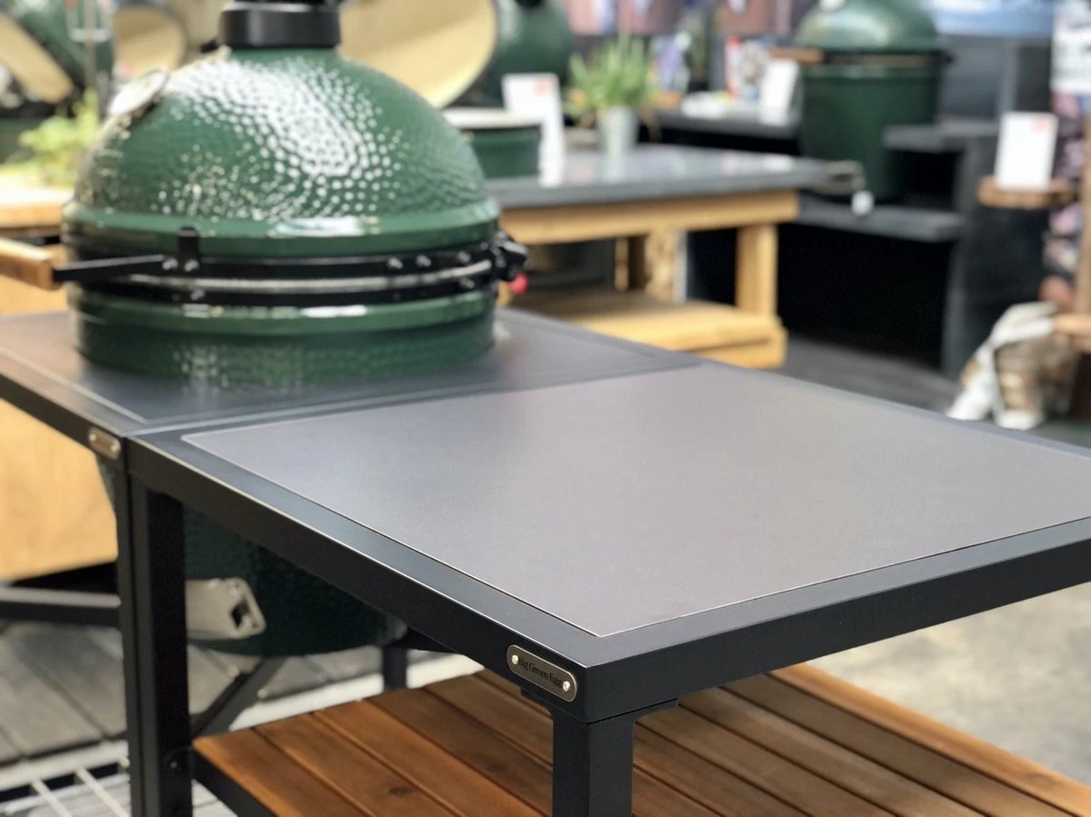 Big Green Egg - Dekton - Insert En Natuursteen - Anthracite - Espace De Travail Plein Air Modulable - Cuisine Extérieure - BBQ - Barbecue 1 Big Green Egg - Dekton - Insert En Natuursteen - Anthracite - Espace De Travail Plein Air Modulable - Cuisine Extérieure - BBQ - Barbecue