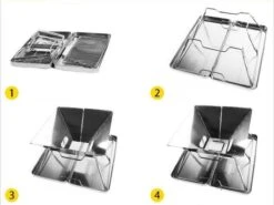 Barbecue Pliable Au Charbon De Bois De United Entertainment - Acier Inoxydable - Avec étui Et Sac De Transport -Grill Feu Maison 1200x900