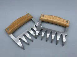 Pinces à Viande | Griffes De Viande | Porc Effiloché | Poulet Effiloché | Bbq | Jeu De 2 | Manche En Bois | Kamado