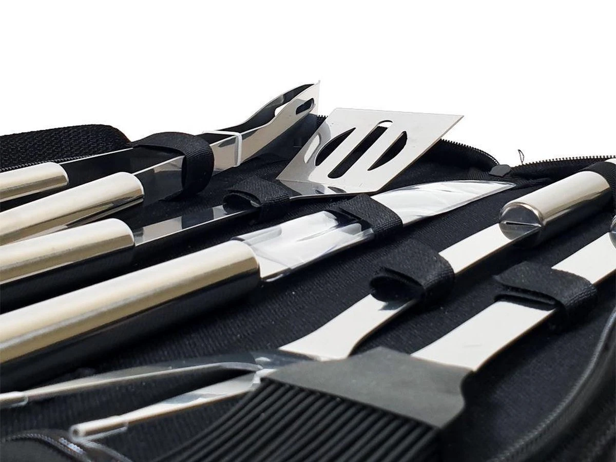 Ensemble Barbecue 5 Pièces Krumble / Ensemble Barbecue En Acier Inoxydable De 5 Pièces / Comprend Un Sac De Rangement Pratique - Acier Inoxydable 2 Ensemble Barbecue 5 Pièces Krumble / Ensemble Barbecue En Acier Inoxydable De 5 Pièces / Comprend Un Sac De Rangement Pratique - Acier Inoxydable – Image 2