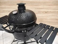 Evolve Advanced - Barbecue Kamado 24" / 61 CM / XXL - Accessoires Gratuits Inclus - Parois En Céramique - Forme D'oeuf - Chaleur Directe + Chaleur Indirecte - Ventilation Professionnelle - Thermomètre Intelligent -Grill Feu Maison 1200x901 1