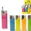 Briquets Turbo Couleur Néon - Marque Unilite Vio - Barquette De 50 Pièces - Rechargeable