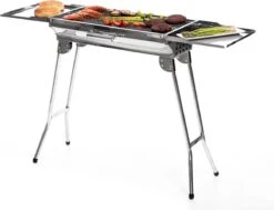 Bbq - Bbq De Camping - Barbecue - Acier Inoxydable - Bbq Pliable - Bbq Charbon De Bois - Étagères Latérales Multifonctionnelles -Grill Feu Maison 1200x918 2