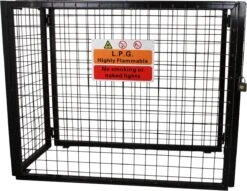 Stockage De Bouteilles En Verre - Stockage De Bouteilles De Gaz - Maille - Noir - 870 Mm (L) X 900 Mm (H) X 490 Mm (P)