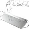 Porte Ailes De Poulet - Acier Inoxydable - Support Ailes De Poulet Pour Le BBQ - 38 X 16 Cm - BBQ / Four| Famille De Homards