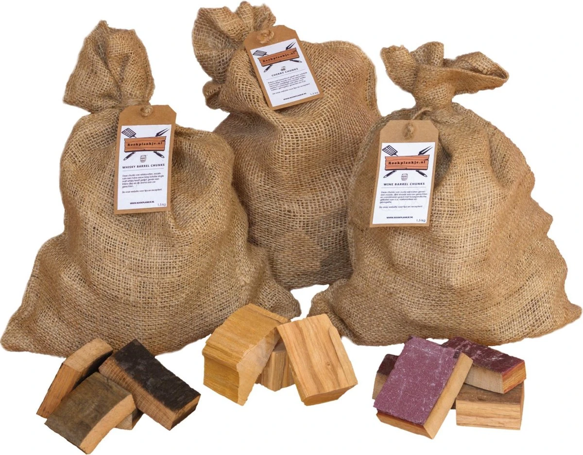 Assortiment De Morceaux | Cerises, Vin, Whisky | BBQ | Bois De Fumée | Paquet Cadeau 1 Assortiment De Morceaux | Cerises, Vin, Whisky | BBQ | Bois De Fumée | Paquet Cadeau