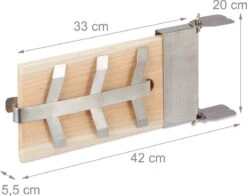 Relaxdays Smoker Board Bbq Saumon - Lot De 4 - Planche Finlandaise - Bois De Cèdre - Planche De Saumon - Nature -Grill Feu Maison 1200x951