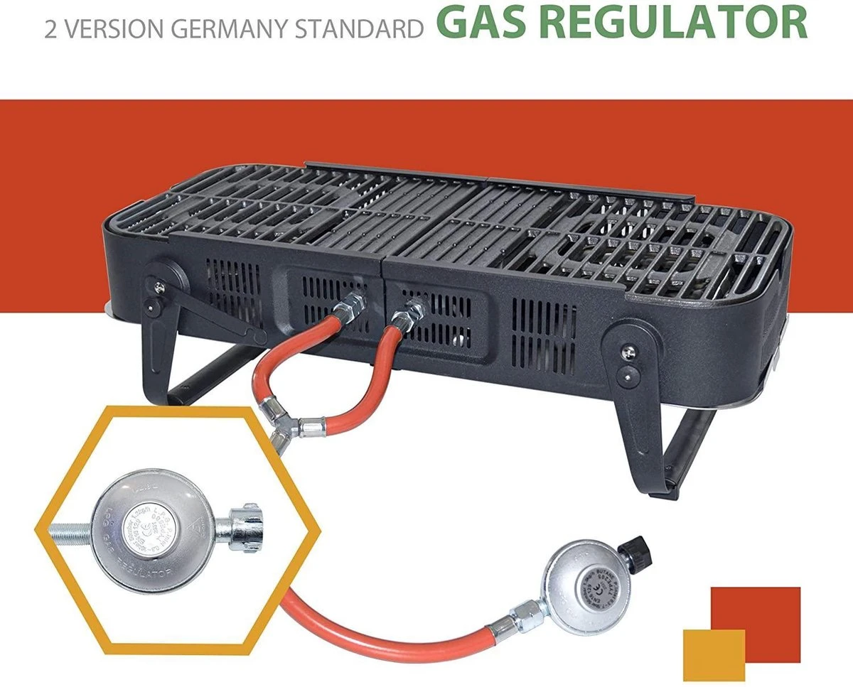 Barbecue à Gaz - Barbecue à Gaz Pliable Zinaps Barbecue à Gaz à 2 Brûleurs Avec Pliage De 3,3 KW à Emporter Avec Sac De Transport Pour Pique-niques, Balcons Et Plus Pour Cartouches De Gaz Normales 5 Kg Et 11 Kg - (WK 02124) 5 Barbecue à Gaz - Barbecue à Gaz Pliable Zinaps Barbecue à Gaz à 2 Brûleurs Avec Pliage De 3,3 KW à Emporter Avec Sac De Transport Pour Pique-niques, Balcons Et Plus Pour Cartouches De Gaz Normales 5 Kg Et 11 Kg - (WK 02124) – Image 5