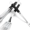 Ensemble D'outils Pour Barbecue Weber, 3 Pièces, Acier Inoxydable, Noir