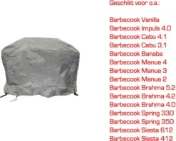 COVER UP HOC Diamond Bbq Cover Waterproof - 150x56x105 Cm - Avec Sangles Et Cordon De Serrage Storm -Grill Feu Maison 1200x968 4