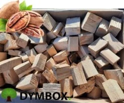 2,5 Kg De Morceaux De Hickory|Bois De Fumage Pour Le BBQ Kamado |Fumoir| 100 % Hickory Non Traité |Boîte Dym
