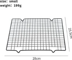 Lot De 2 Grilles De Refroidissement Wowup | Grille De Refroidissement | Grille De Cuisson | Grille à Gâteau | Couleur Argent | Acier Solide | Grille Antiadhésive | Grille Anti-adhérente - Grille Fil | 40 X 25 Cm Et 28 X 25 Cm -Grill Feu Maison 1200x994 6