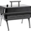 BBQ De Table Portable Lokkii - Zwart - Acier émaillé - Convient Au Charbon De Bois De Bois Et Aux Briquettes - Format Pratique à Emporter - Barbecue