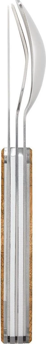 Couverts De Couverts De Camping Akinod 18 X 3,3 Cm Inox Argent/ Orange 3 Pièces 4 Couverts De Couverts De Camping Akinod 18 X 3,3 Cm Inox Argent/ Orange 3 Pièces – Image 4