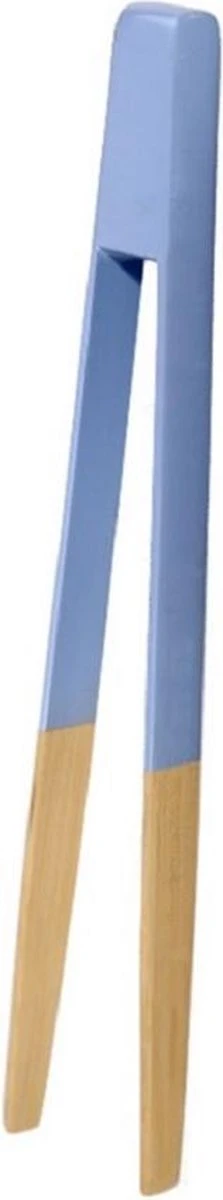 Invendio - Pinces De Préhension - Pinces à Grille-pain - Pinces à Griller - Bambou - Bleu