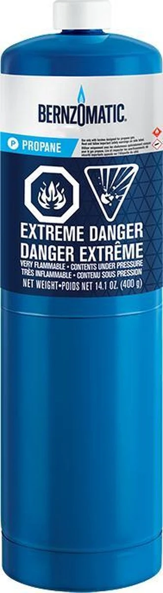 Bouteille De Propane Jetable / Cartouche De Gaz Bernzomatic - Connexion MG9 "CGA600 US" 1 Bouteille De Propane Jetable / Cartouche De Gaz Bernzomatic - Connexion MG9 "CGA600 US"
