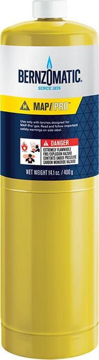 Bouteille De Cartouche De Gaz Jetable Bernzomatic MAP-Pro - Connexion MG9 "CGA600 US" 1 Bouteille De Cartouche De Gaz Jetable Bernzomatic MAP-Pro - Connexion MG9 "CGA600 US"