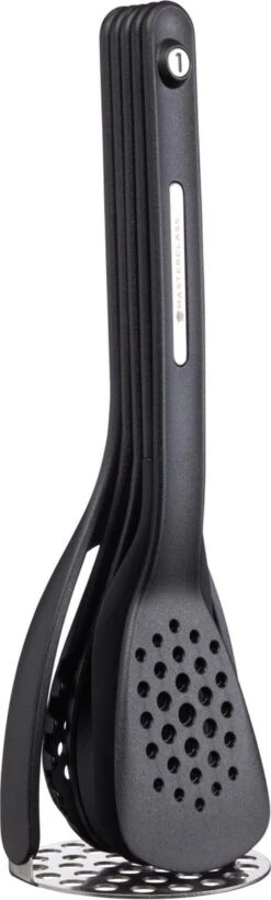 KitchenCraft MasterClass Smart Space Set De Couverts Magnétiques - Silicone Zwart 9 X 9 X 30 Cm -Grill Feu Maison 362x1200