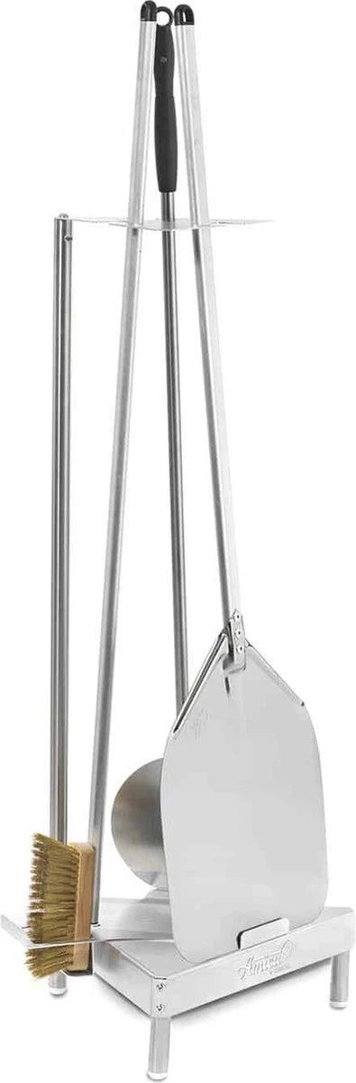 Gi.Metal - Ensemble Complet De Pelles à Pizza Tripizza - 4 Pièces (SET3 / 120) 2 Gi.Metal - Ensemble Complet De Pelles à Pizza Tripizza - 4 Pièces (SET3 / 120) – Image 2