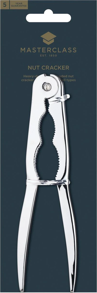 Casse-Noisette Masterclass Deluxe 16,5 X 3,6 Cm Acier Inoxydable Argent 2 Casse-Noisette Masterclass Deluxe 16,5 X 3,6 Cm Acier Inoxydable Argent – Image 2