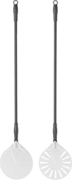 Pelle à Pizza Hendi En Aluminium Avec Poignée Coulissante - Ronde Ø23x120cm