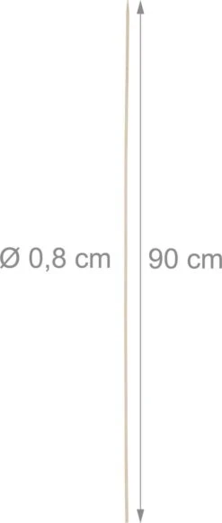 Brochettes Relaxdays Satay 90 Cm - Lot De 100 - Brochettes XXL - Brochettes - Brochette De Fruits -Grill Feu Maison 511x1200