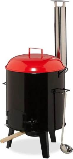 Relaxdays à Goulasch - Cuisine De Campagne - Bouilloire à Goulasch - Barbecue Au Charbon De Bois Avec Grille -Grill Feu Maison 551x1200