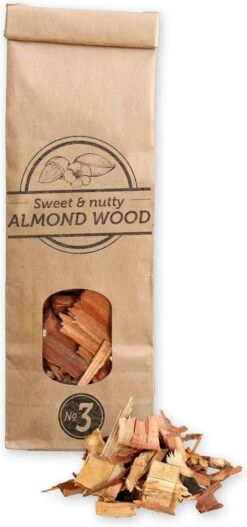 Smokey Olive Wood - Copeaux De Bois- Bois D'amandier - 500ml - Copeaux De Grande Taille ø 2cm-3cm -Grill Feu Maison 562x1200