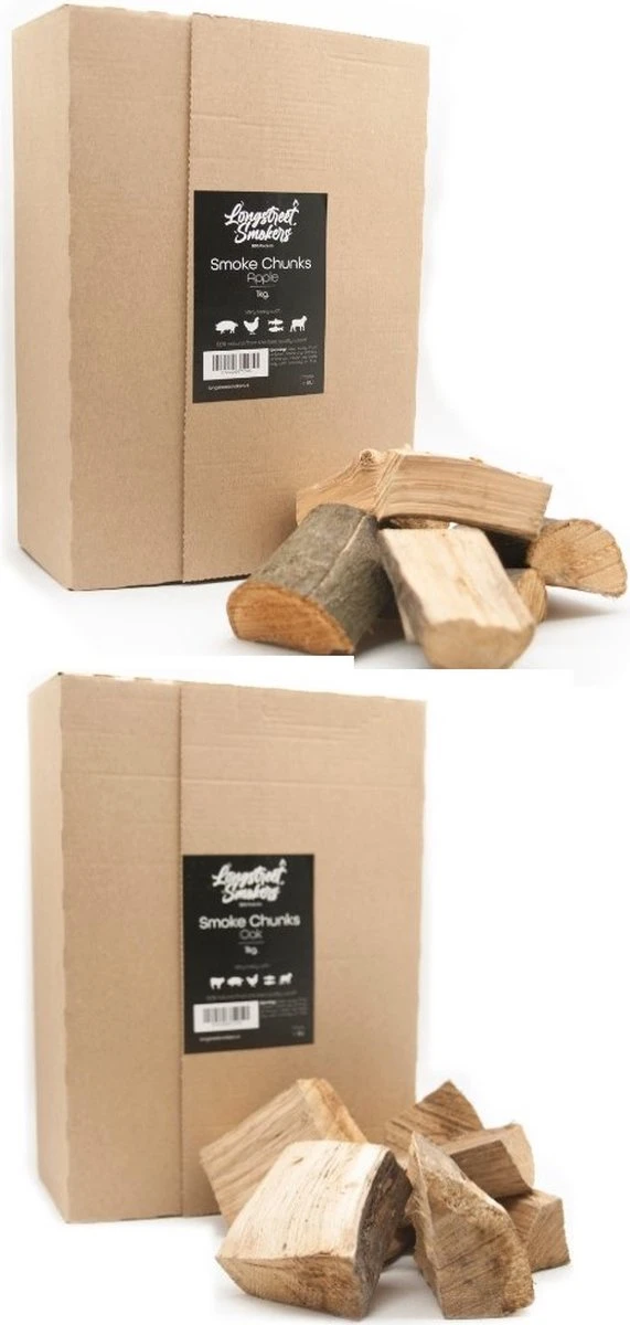 Smokers De Longue Rue | Bois De Fumage | Fumer Des Morceaux | Chêne - Pomme | 2 Kg | 1 Smokers De Longue Rue | Bois De Fumage | Fumer Des Morceaux | Chêne - Pomme | 2 Kg |