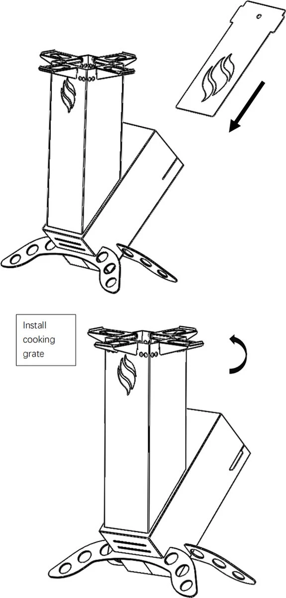 Barbecue à Charbon De Bois Pour Poêle à Fusée De Camping, Gril Pliant Portable, Gril Pliant, Gril De Camping, Jardin, Fête, BBQ, Acier Inoxydable 9 Barbecue à Charbon De Bois Pour Poêle à Fusée De Camping, Gril Pliant Portable, Gril Pliant, Gril De Camping, Jardin, Fête, BBQ, Acier Inoxydable – Image 9