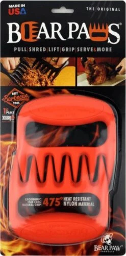 Paws' Ours The Original - Oranje - Griffes De Viande - Griffes De Porc Effiloché -Grill Feu Maison 592x1200