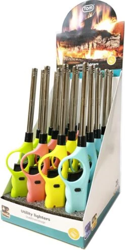 Briquet à Gaz - Briquets De Cuisine - Briquet Barbecue - Présentoir à Barre De Recharge 20 Pièces -Grill Feu Maison 604x1200 1