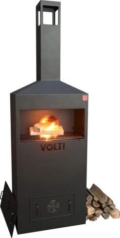 VOLT! Dutch Fire Oven BBQ Grill - Smoker Barbecue - Smoke Box Outdoor Kitchen - Barbecue à Charbon De Bois - Four Extérieur - Grille De BBQ - Zwart -Grill Feu Maison 609x1200