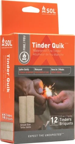SOL Preppers Résistant à L'eau Tinder Quik Tinder Allume-feu Tinder Camp Fire Tinder Allume-feu