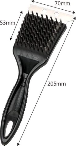 BBQ Clean - Brosse Pour Barbecue - Brosse De Nettoyage - Brosse Et Grattoir Pour BBQ -Grill Feu Maison 632x1200