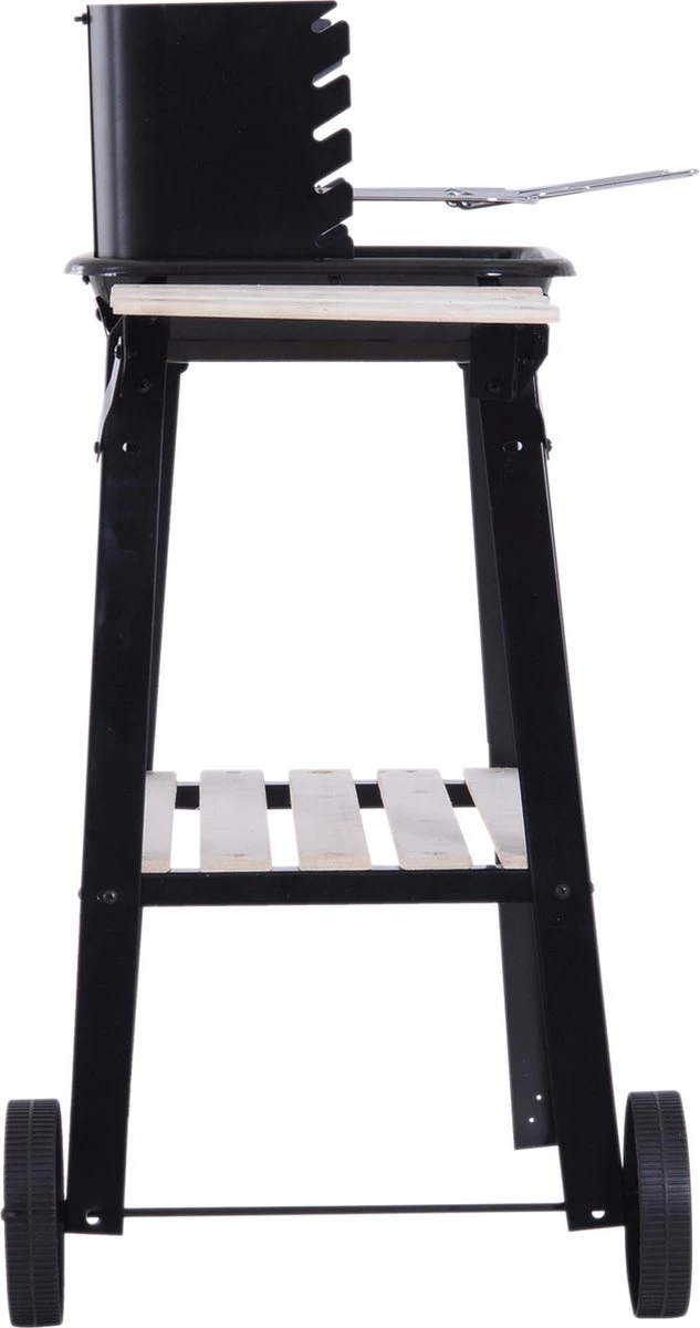 Station De Grillades Sur Chariot Outsunny Barbecue Autoportant Avec Pare-vent 2 X étagère Réglable En Hauteur 846-032 13 Station De Grillades Sur Chariot Outsunny Barbecue Autoportant Avec Pare-vent 2 X étagère Réglable En Hauteur 846-032 – Image 13