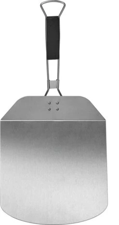 Relaxdays Pelle à Pizza En Acier Inoxydable - Spatule à Pizza Manche En Bois - Cuillère à Pain - Pliable - 29x29 Cm -Grill Feu Maison 638x1200 2